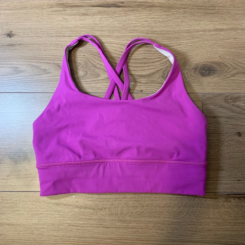 lavender lululemon energy bra